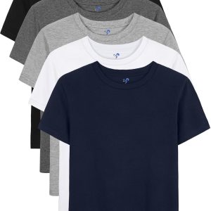 Stylish Comfort: 5-Pack Boys' Short Sleeve Cotton Tees Review
